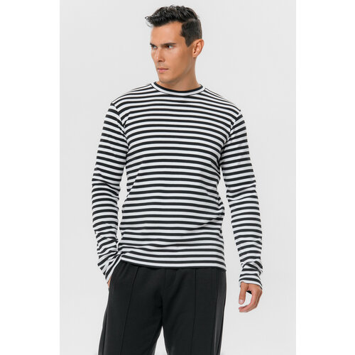 фото Лонгслив artpiter, размер 2xl, черный, белый