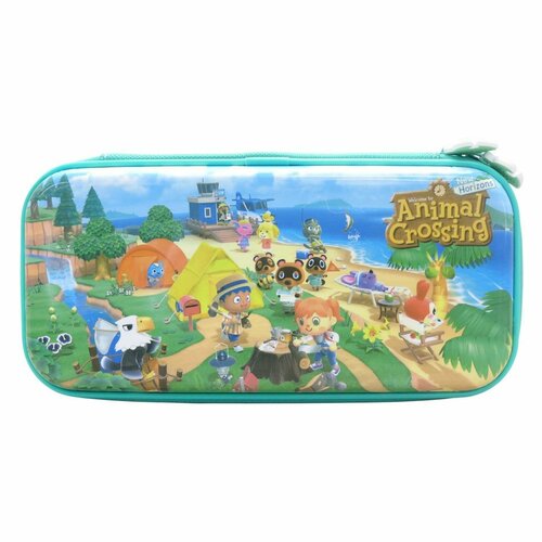 Чехол Hori Premium vault case Animal Crossing NSW-246U animal crossing anime figures cute kawaii animal crossing dream island animal image family portrait set of 16 gifts for children