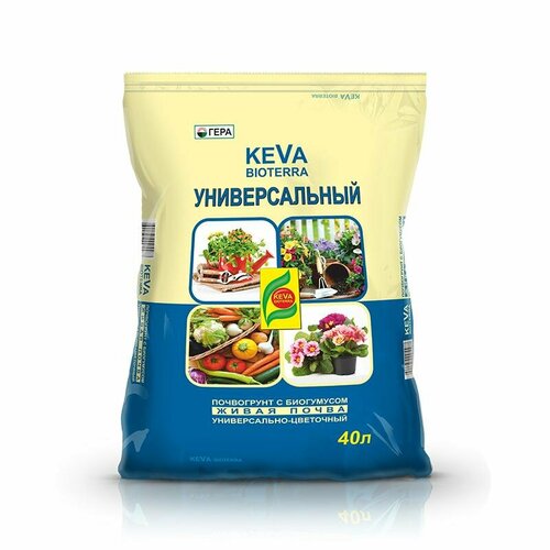 Грунт KEVA BIOTERRA 40 л Гера, 4 шт.