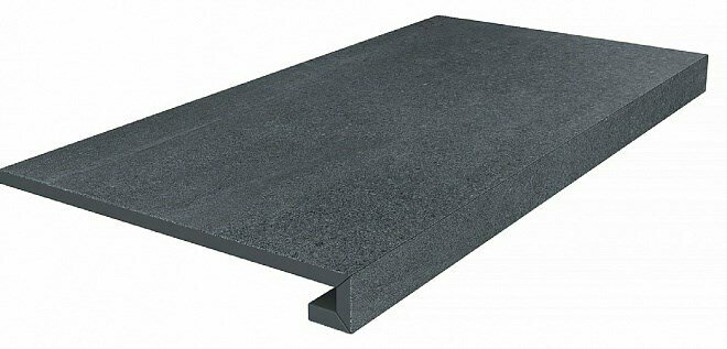 Плитка из керамогранита KERAMA MARAZZI DD602520R\GCF клееная Про Матрикс черный обрезной Ступень 33x60 (цена за 1 шт)