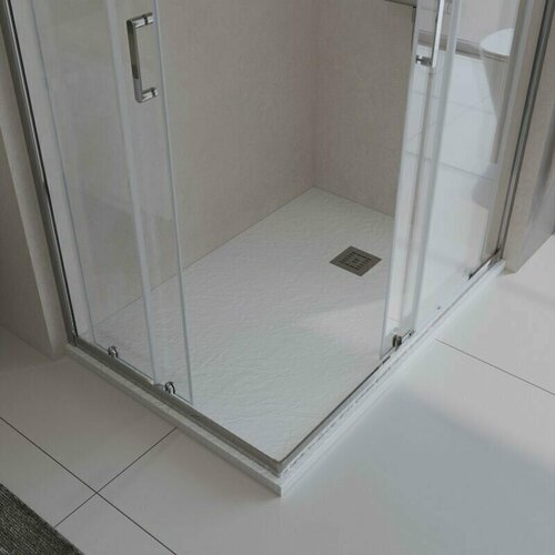 Поддон из искусственного мрамора BelBagno TRAY-MR-UNO-AH-180/80-35-W-CR белый, размер 180 x 80
