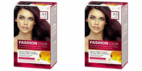 Rubella Стойкая крем-краска для волос Fashion Color 5.5 Темного Красного дерева, 50 мл, 2шт