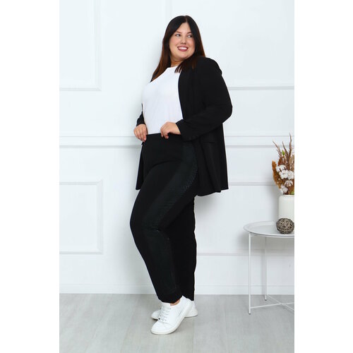 фото Брюки дудочки натали, размер 56, черный