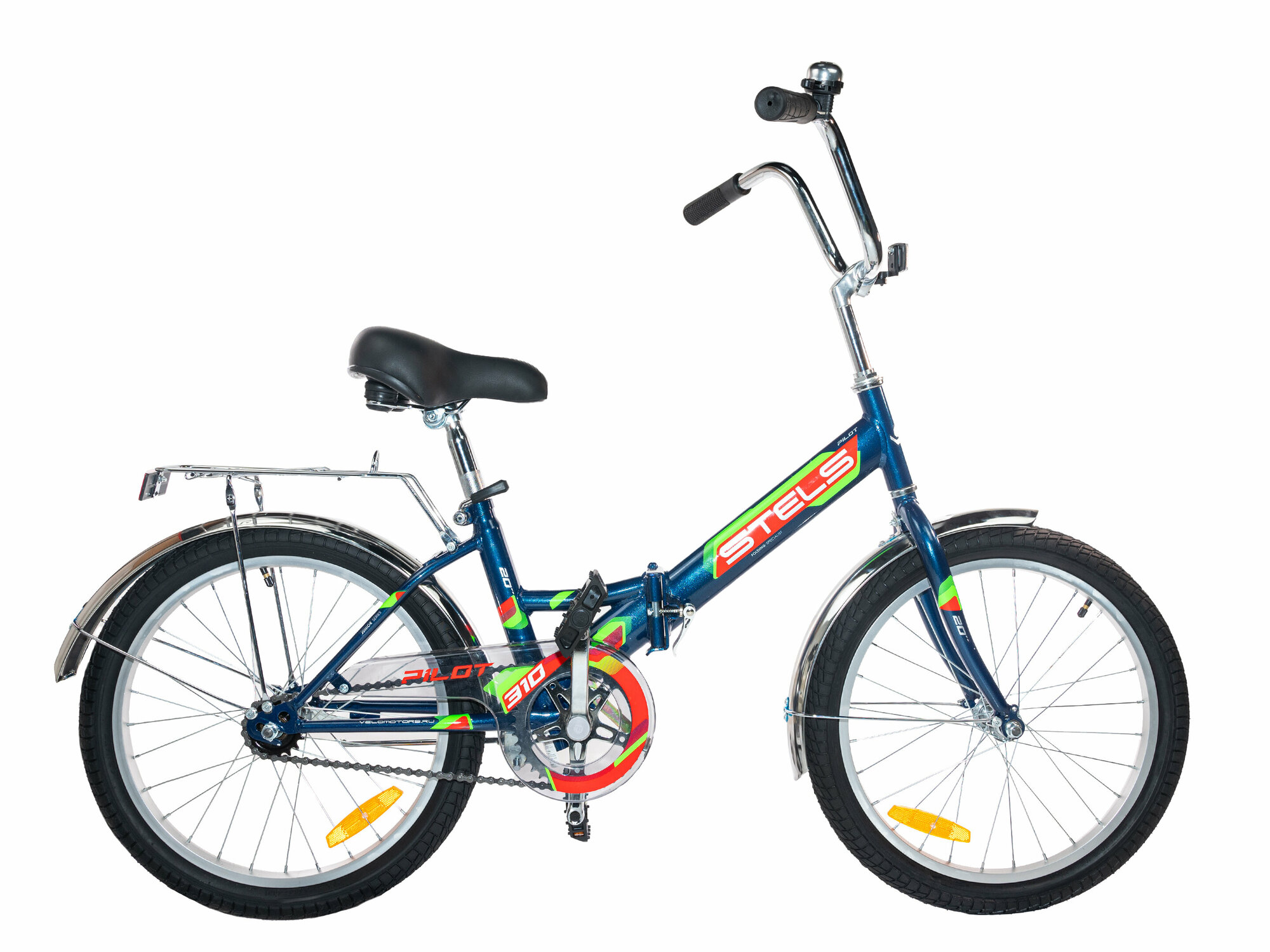 Велосипед складной подростковый с колесами 20" Stels Pilot 310 C рама 13" синий