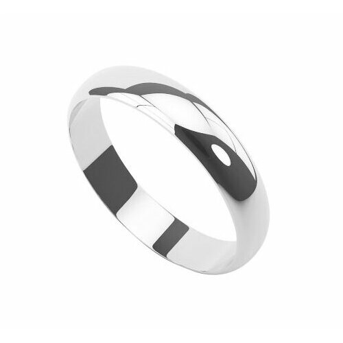 Кольцо обручальное Citrine, белое золото, 585 проба, размер 19.5, белый