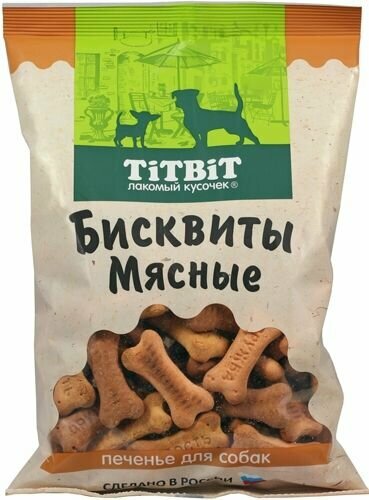 Titbit Лакомство для собак Печенье бисквиты мясные, 500 г