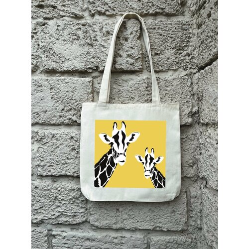 фото Сумка шоппер just4you, фактура плетеная, матовая, белый, бежевый