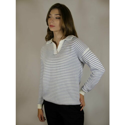 Пуловер, размер OneSize, голубой