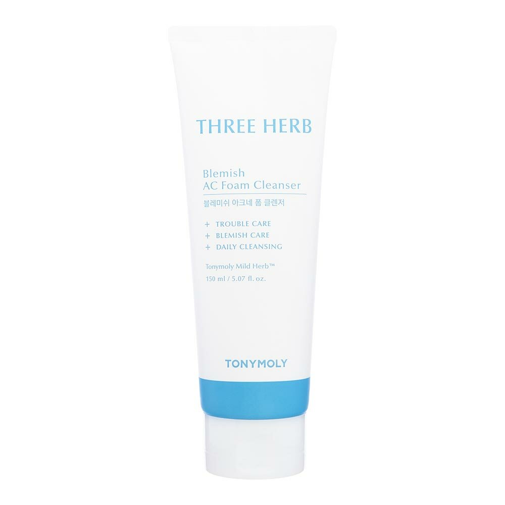 TONYMOLY Three-herb Blemish AC Foam Cleanser Пенка для умывания для проблемной кожи 150мл