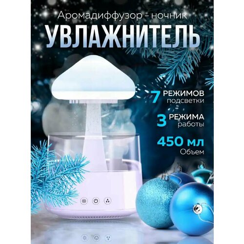 Увлажнитель воздуха Гриб с эффектом дождя от Shark-Shop 539000₽