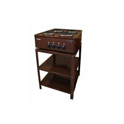 Плита электрическая лысьва ПЭН 40 М со стеллажом коричневая без крышки 922100₽