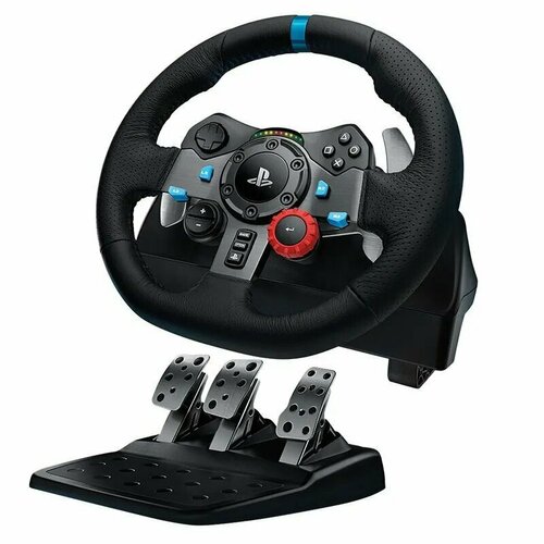 Для игр Logitech Руль Playstation G29 Driving Force (Черный)