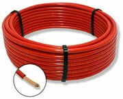 Провод электрический ПуГВ 1х6 мм2 Красный 1м, кабель силовой, медь