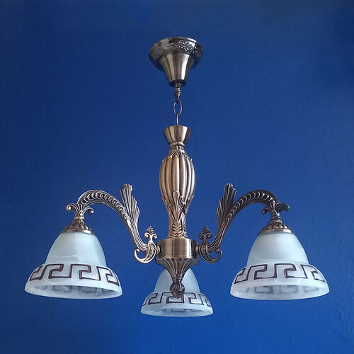 Люстра подвесная LS 791/3 цвет бронза