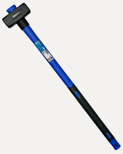 Изображение товара Кувалда VertexTools, 5 кг, с фибергласовой ручкой, стальная, квадратная, обрезиненная