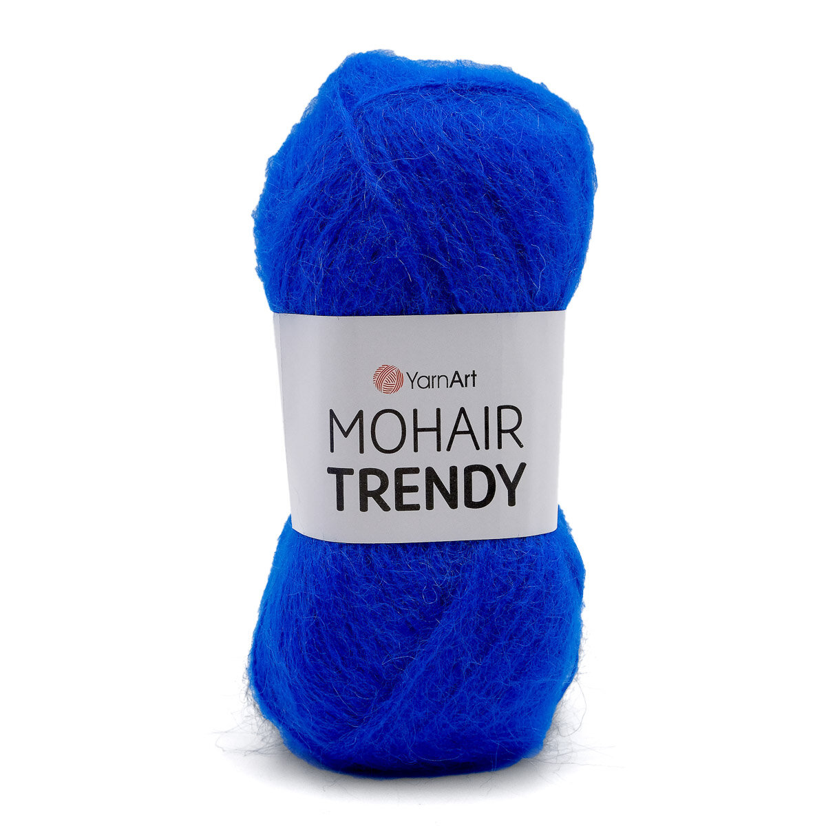 Пряжа для вязания YarnArt 'Mohair trendy', 100г, 220м (50% мохер, 50% акрил) (128 насыщенный синий), 5 мотков