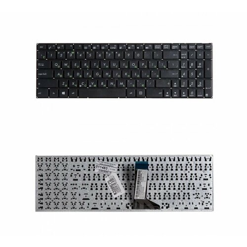 Keyboard / Клавиатура для ноутбука Asus X551M, F551, D550, R505, R512, R515, TP550L, TP550L, черная без рамки, гор. Enter ZeepDeep клавиатура для ноутбука asus x551m f551 d550 r505 r512 r515 tp550l tp550l p n 0knb0 612gru00