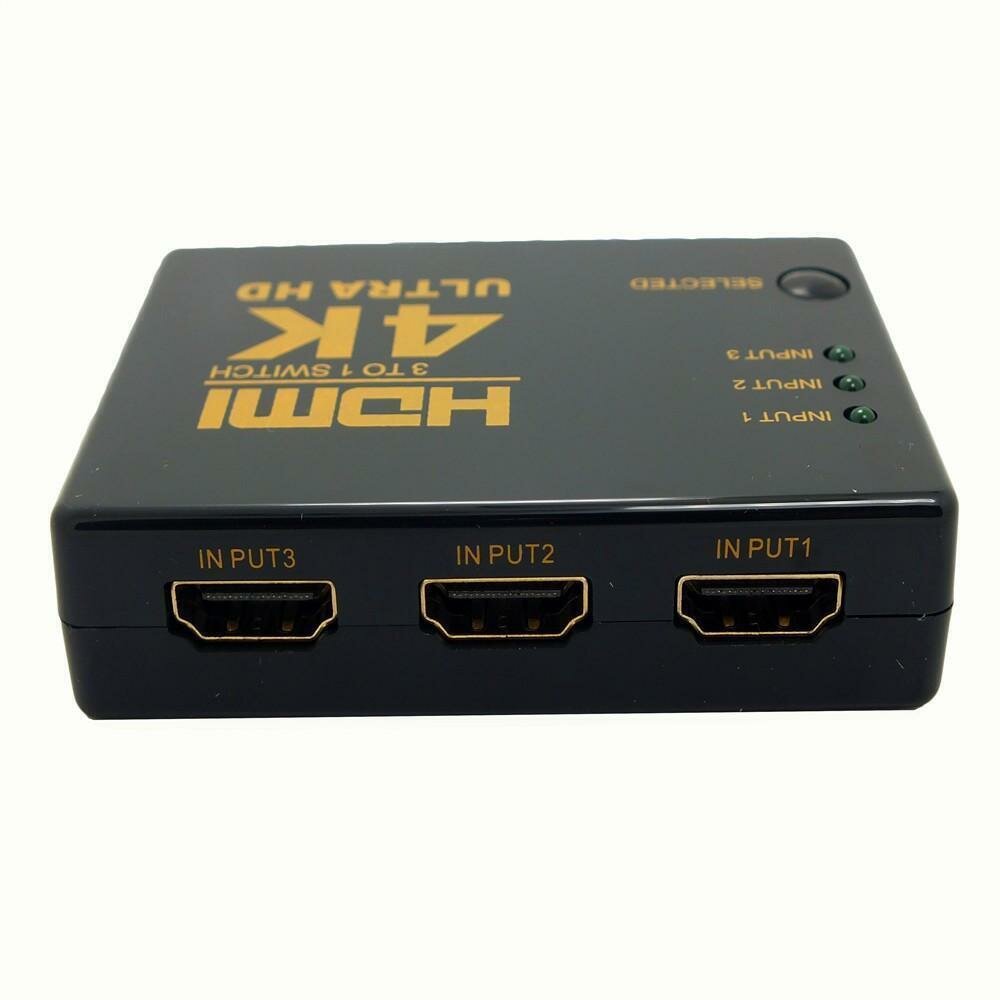 HDMI switcher-свитчер 3*1 c разрешением 4k коммутатор-переключатель