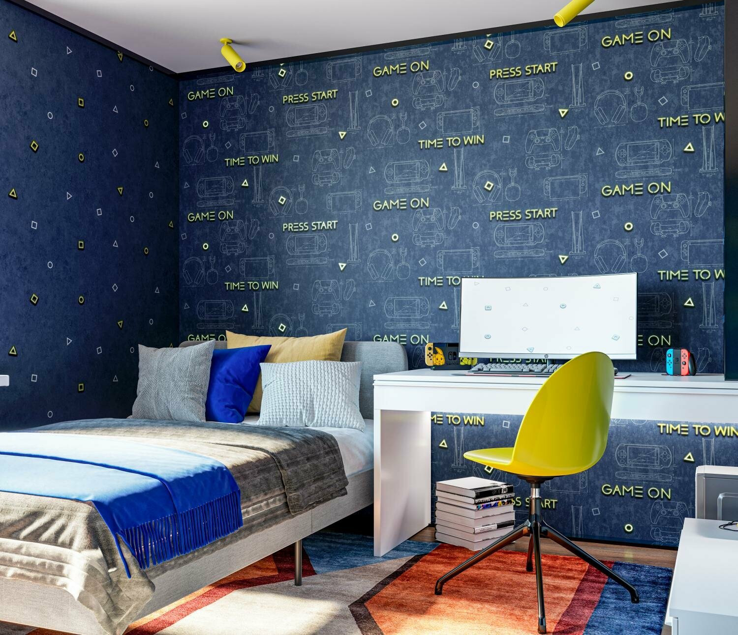 фото Обои детские виниловые на флизелине (светятся в темноте) KOF Brands Онлайн 14. 10,05*1,06м