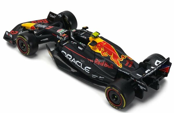 Коллекционная модель гоночного болида Формула-1. Масштаб 1/43. "Bburago". Команда "Red Bull" RB19 (№1 Макс Ферстаппен). Модель сезона 2023 года.