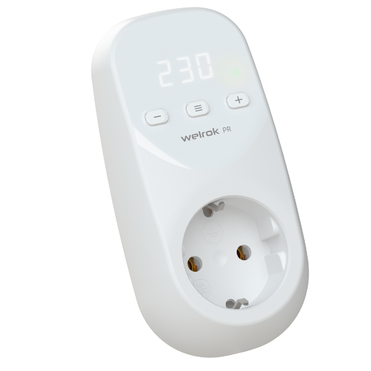 фото Реле напряжения Welrok PR, 16А, Белый индикатор