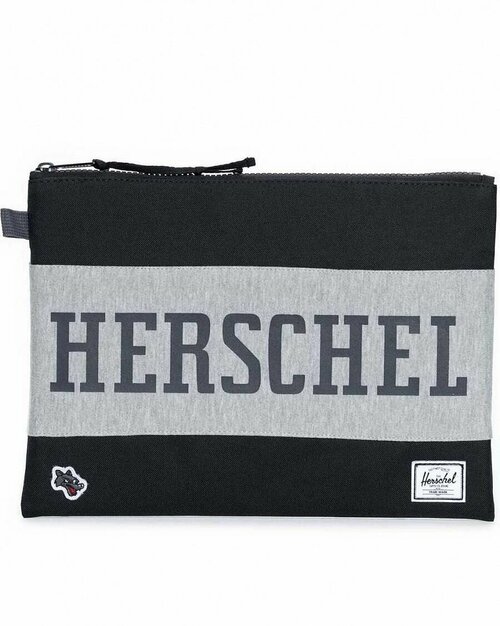 Сумка клатч Herschel, черный, серый