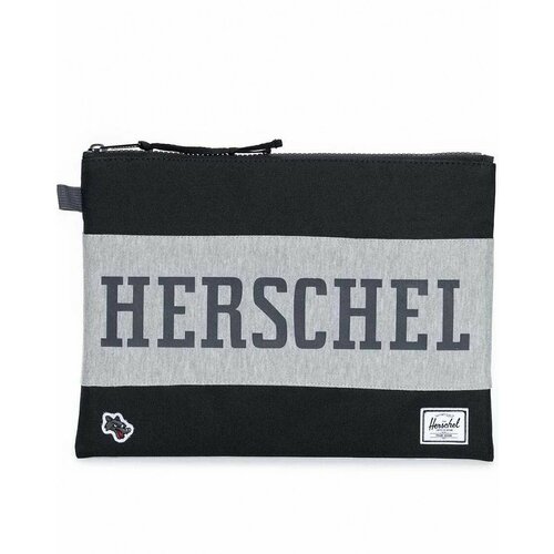 фото Сумка клатч herschel, серый, черный