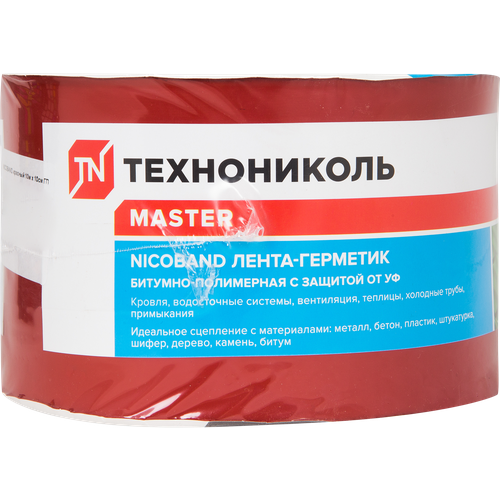 Лента-герметик Никобенд 10x0.1 м цвет красный