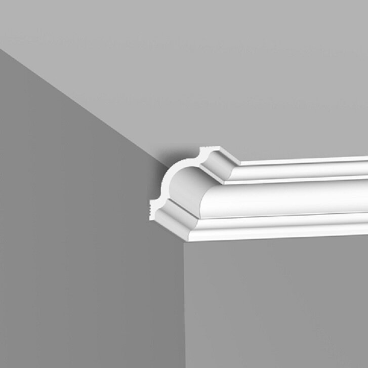 Плинтус потолочный потолочный плинтекс белый I 60Х60