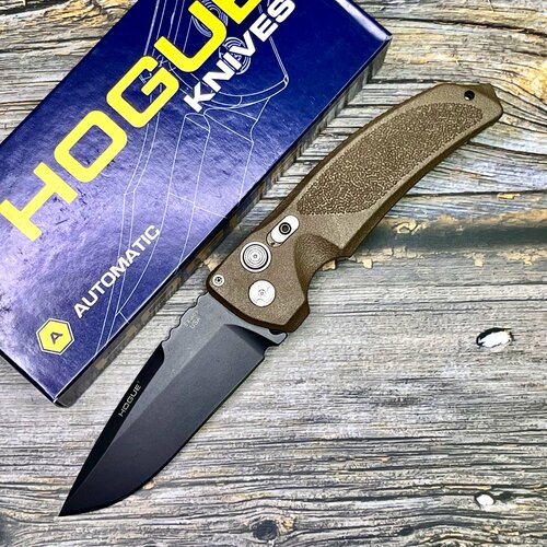 фото Нож складной hogue ho34333 auto ex-a03, brown handle