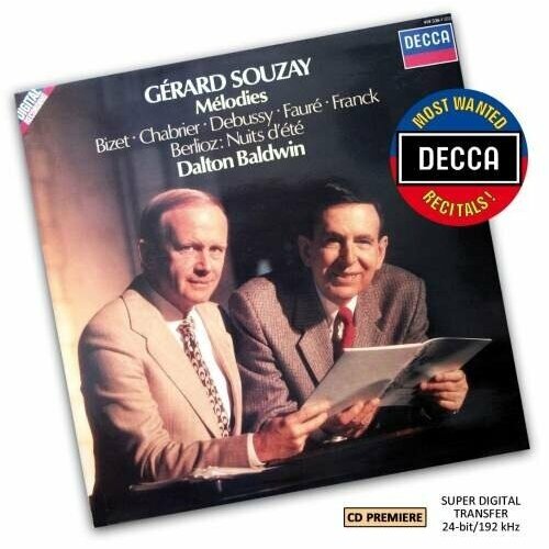 AUDIO CD Gerard Souzay sings Melodies - Decca Most Wanted Recitals Vol. 45. 1 CD