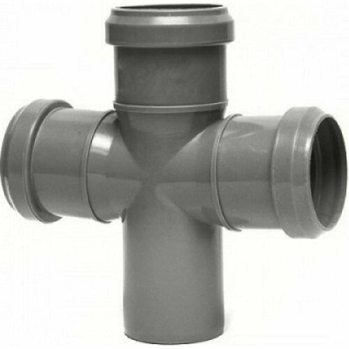 фото Крестовина lammin d50х50х50 мм 87,5° пластиковая для внутренней канализации
