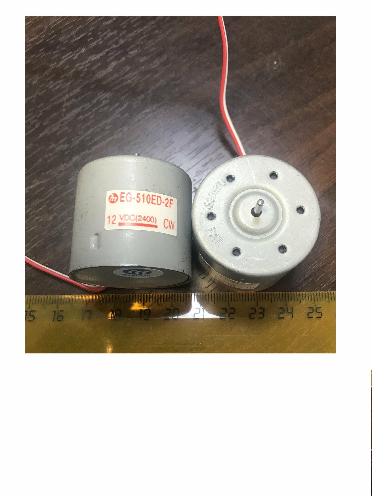 Двигатель 12V правый EG-510ED-2F 12В Dc Motor 2400 об/мин CW мотор 12 вольт Mabuchi 1шт.
