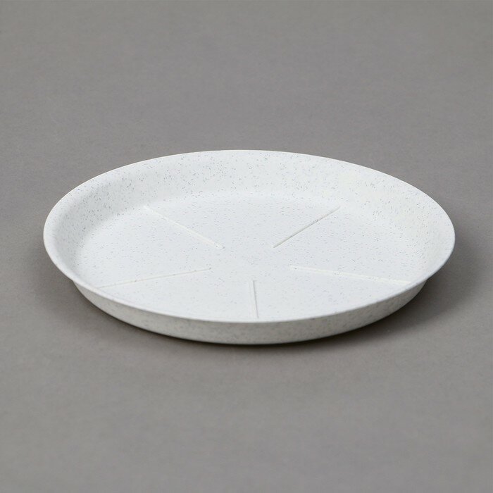 Поддон для цветочных горшков Антик 136 мм белый