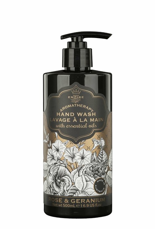 Жидкое мыло для рук с маслами розы и герани 500 мл, Empire Australia
