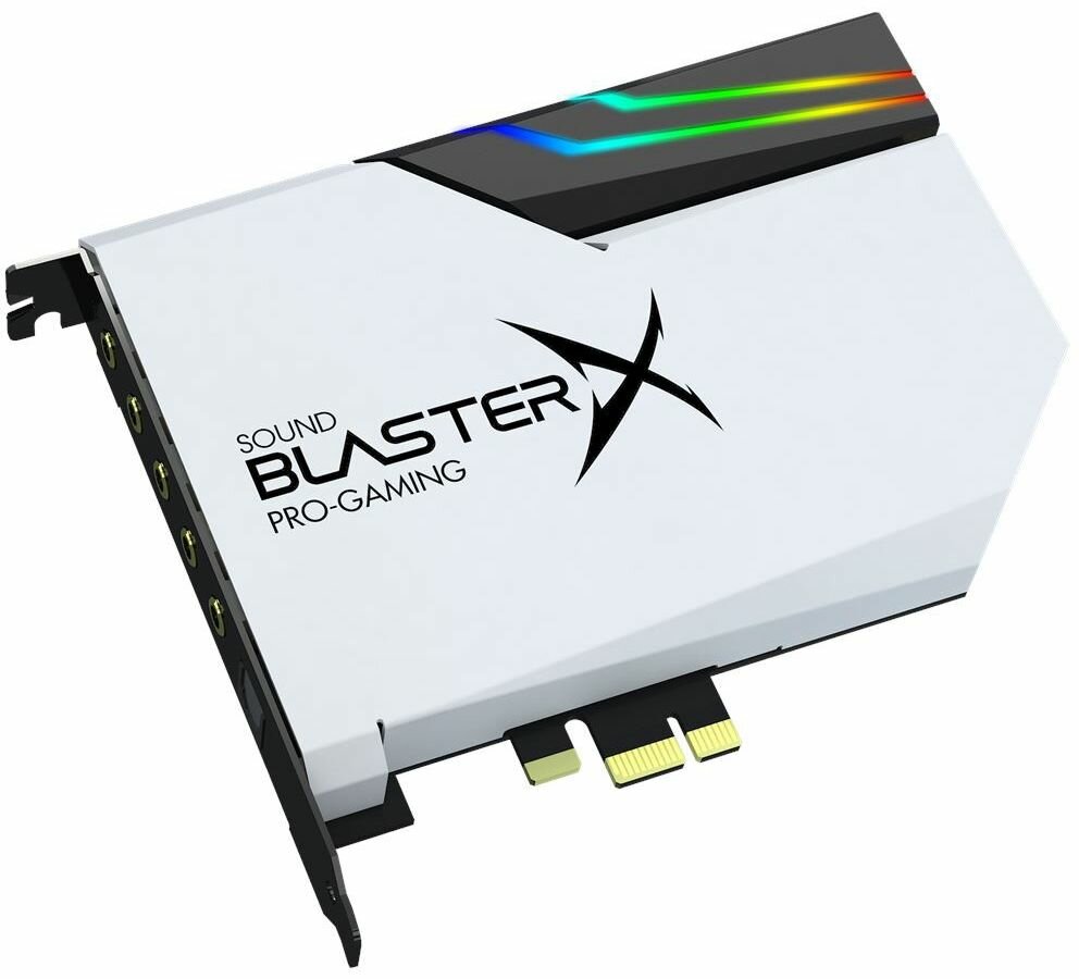 Звуковая карта Creative Sound BlasterX AE-5 Plus Pure Edition White (70SB174000004)