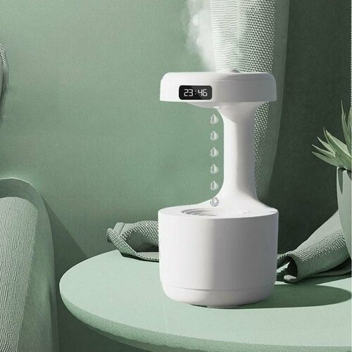 Антигравитационный увлажнитель аромадиффузор воздуха ночник с часами 800 мл 255900₽