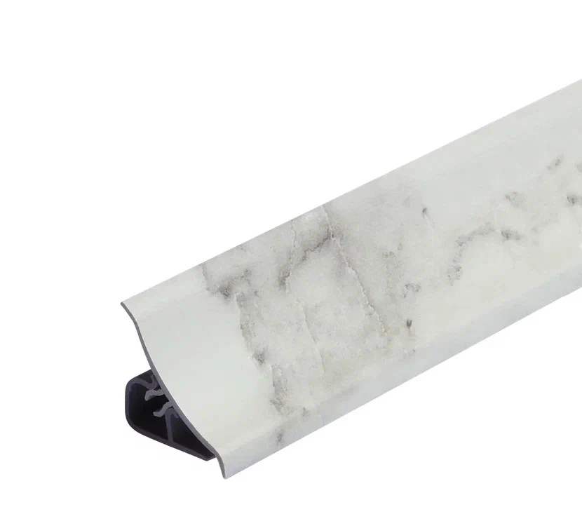 фото Плинтус для столешницы 80 см +комплект заглушек Цвет - Мрамор Итальянский