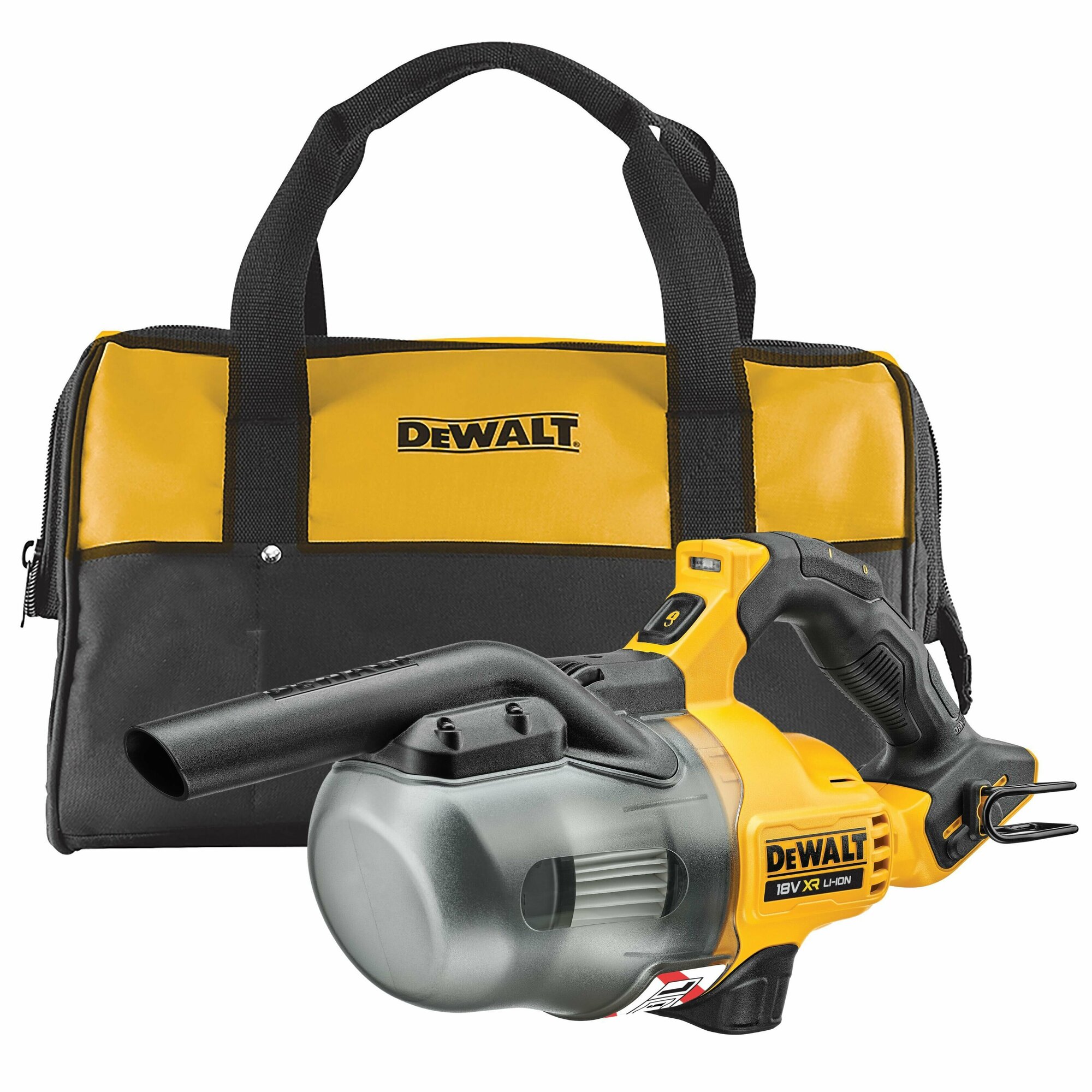 Аккумуляторный пылесос DEWALT, 18 В, 1.3 м/мин, без АКБ и ЗУ, в сумке, DCV501LN