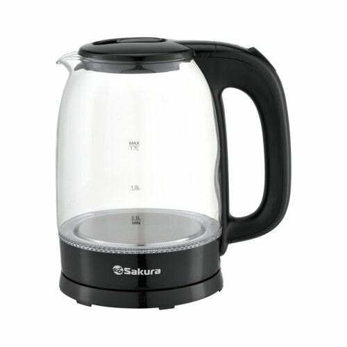 Чайник электрический Sakura SA-2740BK стеклянный с подсветкой 17л 187200₽