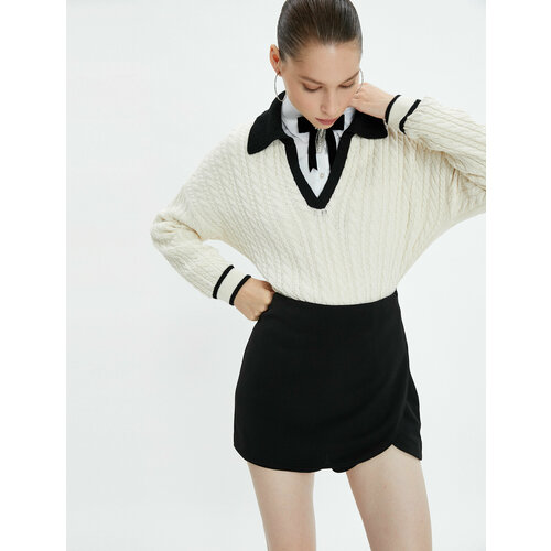 фото Свитер koton, размер m, белый, бежевый