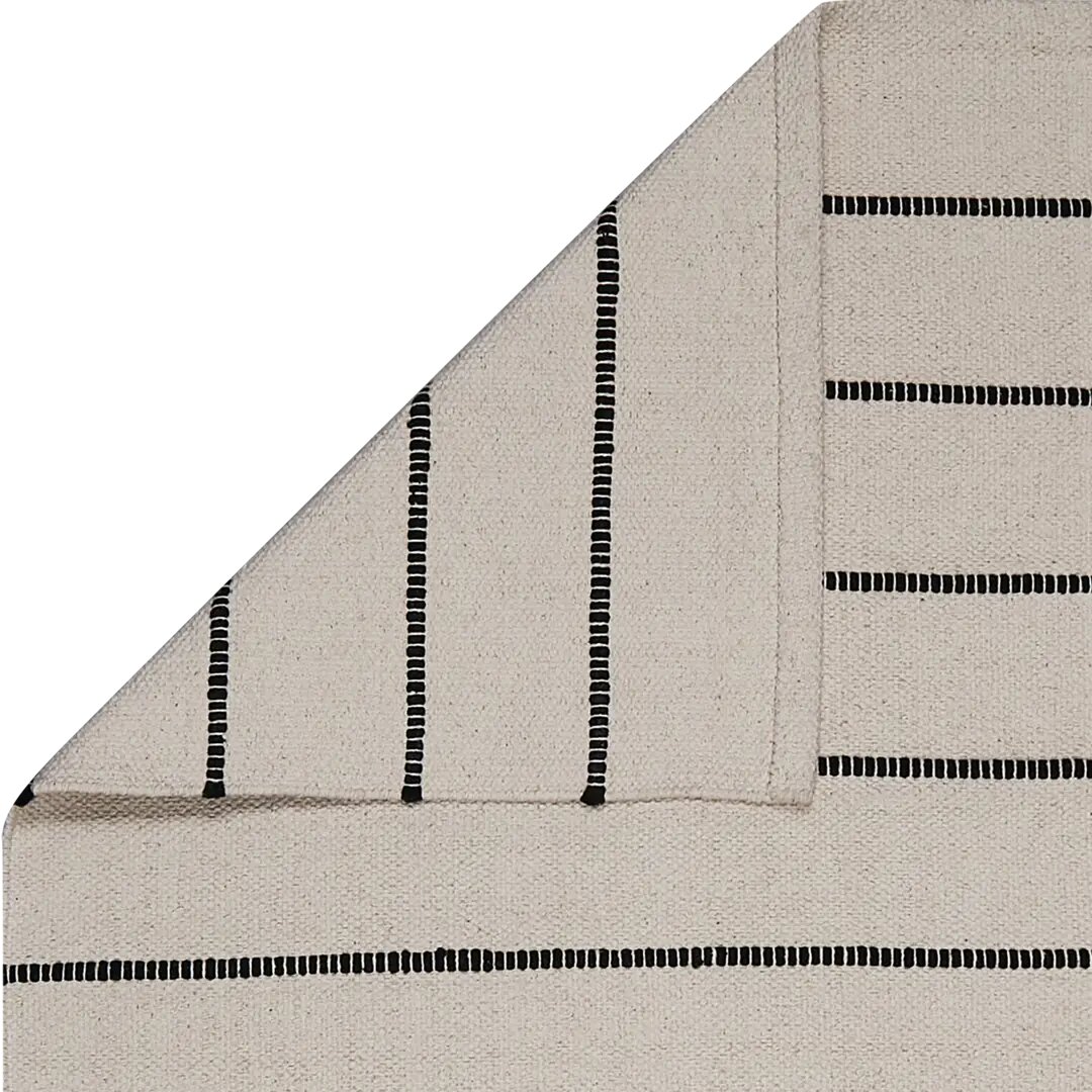 Коврик Inspire декоративный хлопок ELVAS 60x180 см цвет черно-белый