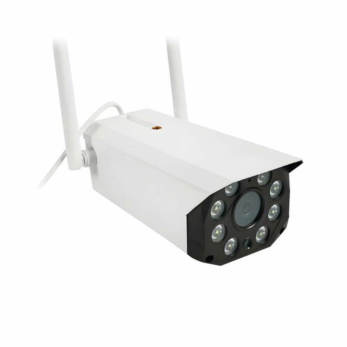 Беспроводная уличная охранная 4G-sim 3MP IP-камера наблюдения HDком K550-4G-3mp SD N49514BE записью на SD карту по датчику движения и сиреной 635100₽