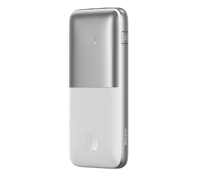Внешний аккумулятор Baseus Bipow Pro Digital Display Fast Charge Power Bank 10000mAh 20W White (PPBD040202)