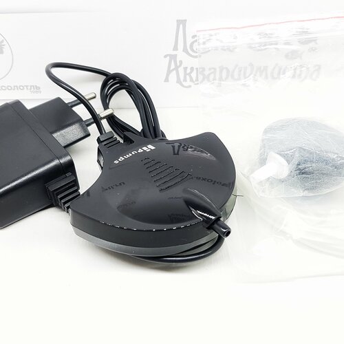 HiPumps бесшумный миникомпрессор для аквариума до 80 литров 18 ватт полукруглый 125800₽