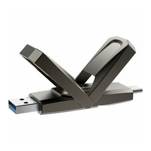 USB Flash Netac US5 256GB NT03US5C-256G-32TA черный, серый