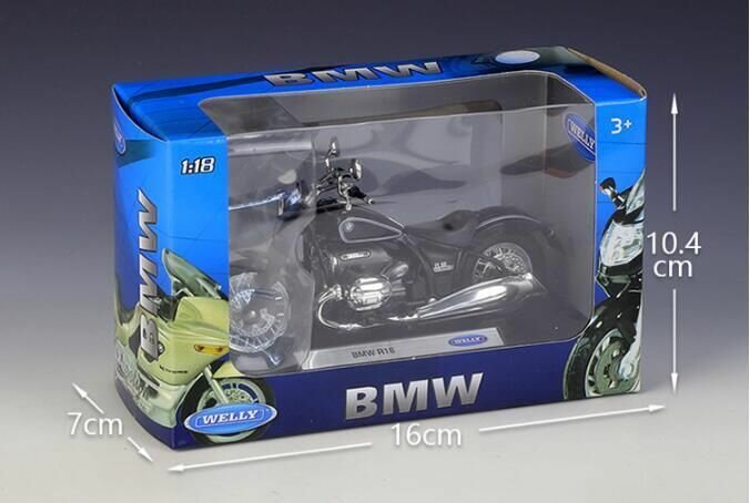 Мотоцикл Welly 1:18 BMW R 18 черный - фото №2