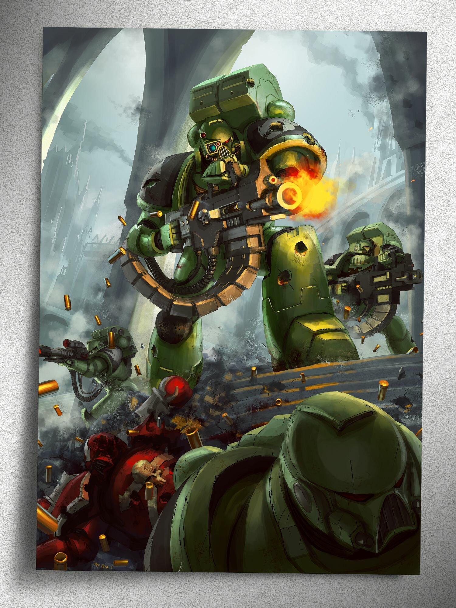 Постер: Саламандры идут (Вархаммер 40000, Warhammer), на А5
