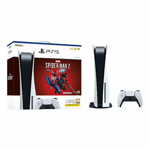 Игровая приставка PlayStation 5 825 Gb с дисководом CFI-1216A Spider Man 2 7090000₽