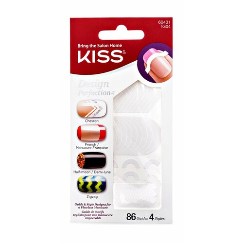 Трафареты для маникюра / Kiss Design Perfection Tip Guide трафареты для маникюра kiss design perfection tip guide